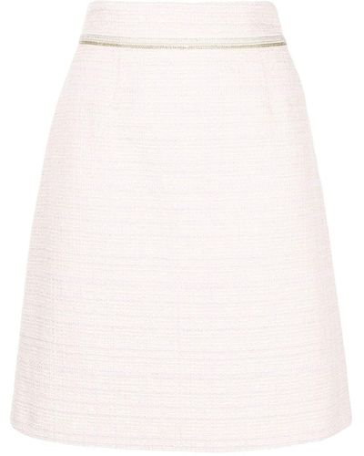 Paule Ka Jupe en tweed - Blanc