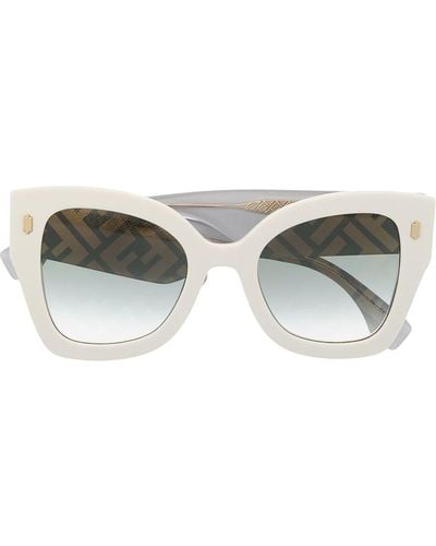 Fendi Roma Oversized Sunglasses - White