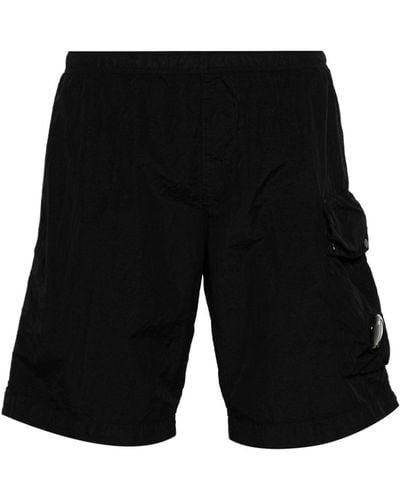 C.P. Company Lens-detail Swim Shorts - Black