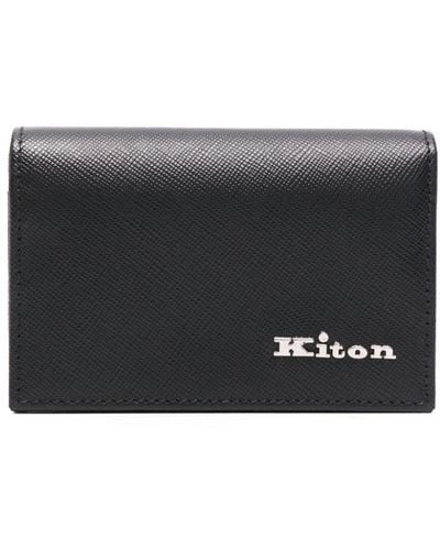 Kiton Logo-lettering Wallet - Black