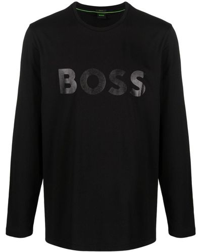 BOSS T-shirt à logo imprimé - Noir