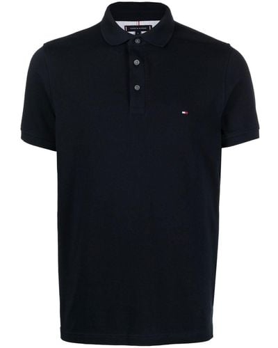 Tommy Hilfiger Embroidered-logo Polo Shirt - Blue