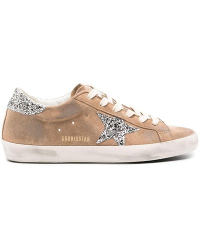 Golden Goose Sneakers con glitter SuperStar - Rosa