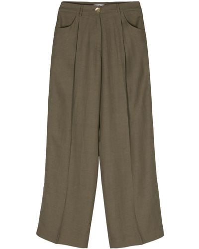 PT Torino Tailored wide-leg trousers - Grün