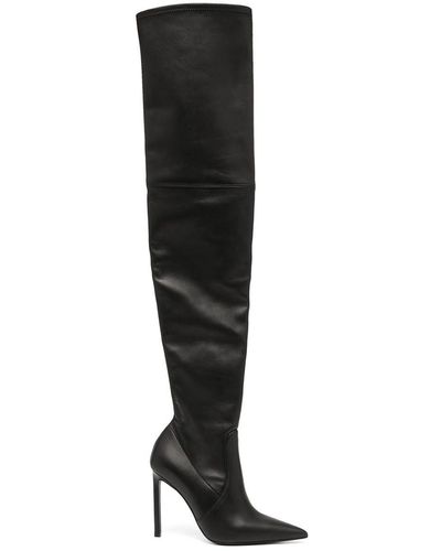 Tom Ford Leather Thigh Boots - Black