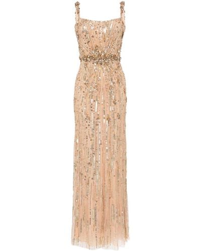 Jenny Packham Bright Gem Embroidered Gown - Natural