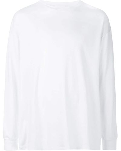 Wardrobe NYC T-shirt Met Lange Mouwen - Wit