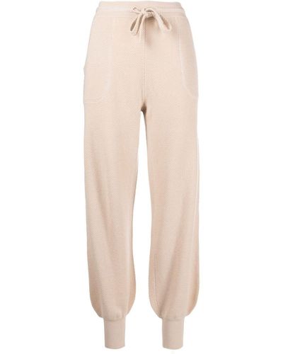 Eres Wool-cashmere Track Trousers - Natural