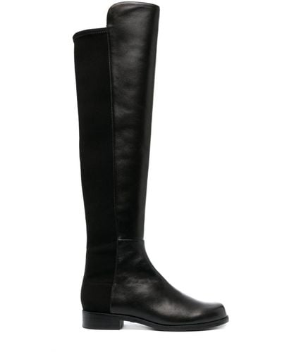 Stuart Weitzman 5050 Leather Boots - Black