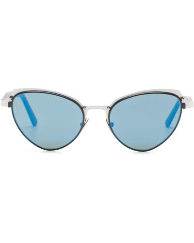 Lgr Sonnenbrille mit Cat-Eye-Gestell - Blau
