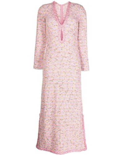 Alexis Kassandra Knitted Midi Dress - Pink