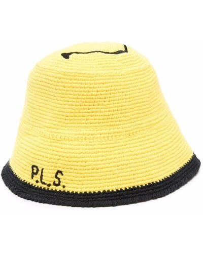 Philosophy Di Lorenzo Serafini X Smiley Company Crochet Hat - Yellow