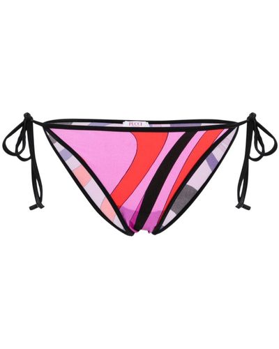 Emilio Pucci Bikinihöschen mit Marmo-Print - Pink