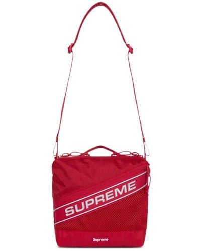 Supreme ロゴ ショルダーバッグ - レッド