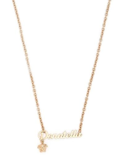 Versace Donatella Signature Necklace - Metallic