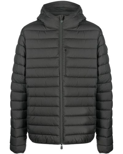 Save The Duck Padded Hooded Jacket - Grey