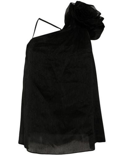 Aje. Flower-detailing Dress - Black