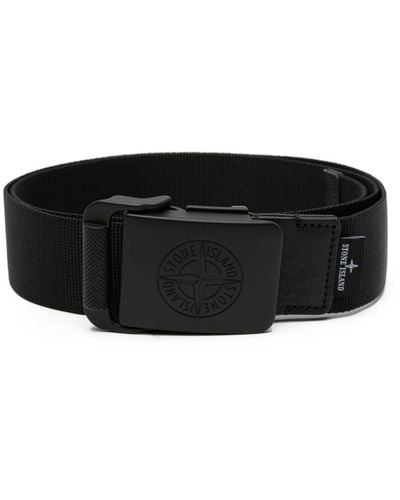 Stone Island Riem Met Gesp - Zwart