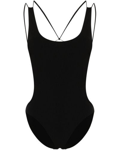 Isabel Marant Tenisia Lace-up Swimsuit - Black