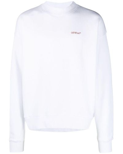 Off-White c/o Virgil Abloh Sweatshirt aus Bio-Baumwolle - Weiß