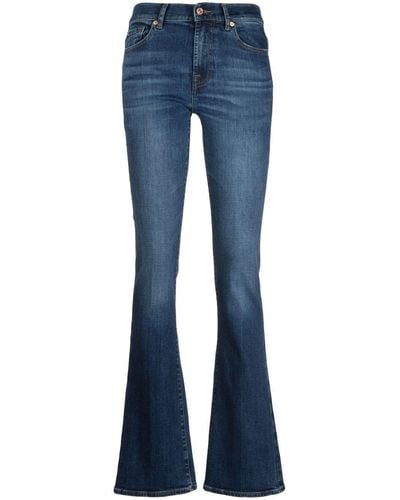 7 For All Mankind Illusion Bootcut-Jeans - Blau