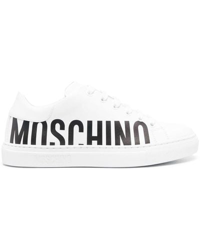 Moschino Logo-print Low-top Sneakers - White