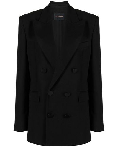 ANDAMANE Tailored Double-breasted Blazer - Black