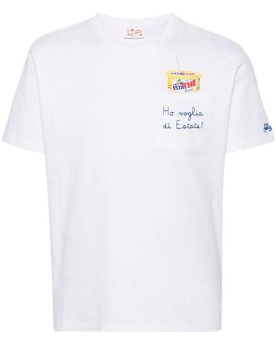 Mc2 Saint Barth X Estathe Austin Cotton T-shirt - White