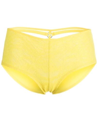 Marlies Dekkers Space Odyssey Lace-panel Briefs - Yellow