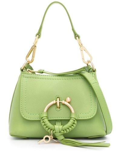 See By Chloé Mini Joan Leather Crossbody Bag - Green