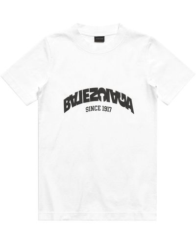 Balenciaga T-Shirt mit Logo - Weiß