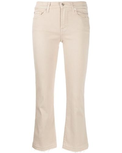 7 For All Mankind Slim-fit Cropped Jeans - Multicolour