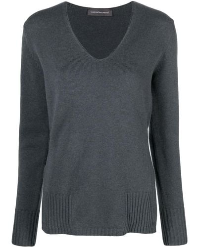 Lorena Antoniazzi V-neck Long-sleeve Sweater - Gray