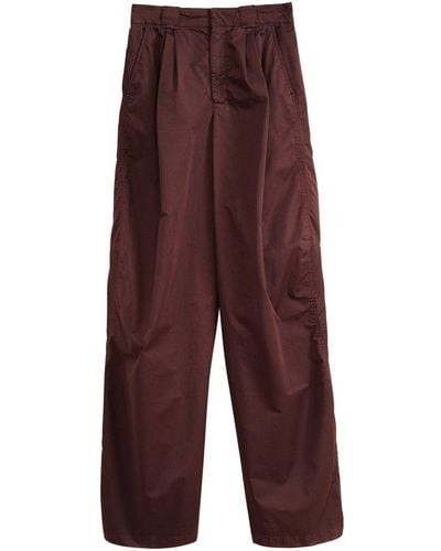 Lemaire Weite Hose mit hohem Bund - Lila