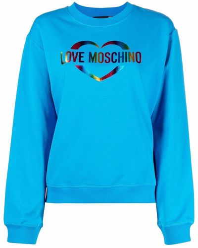 Love Moschino ロゴ スウェットシャツ - ブルー
