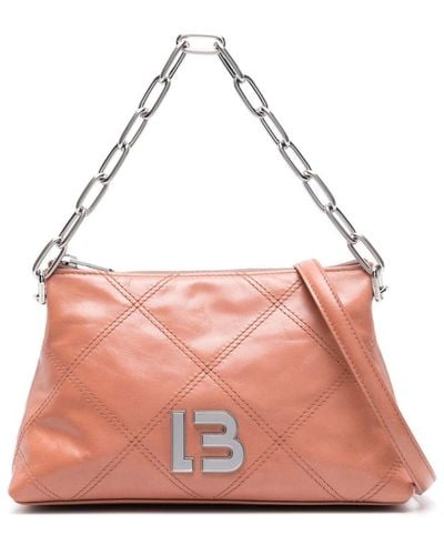 Bimba Y Lola Small Trapezium Leather Shoulder Bag - Pink