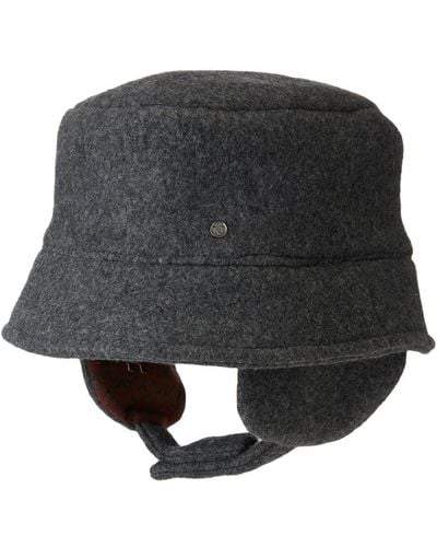 Maison Michel Axel Flap Bucket Hat - Black
