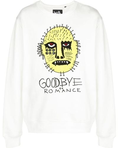 Haculla Goodbye Romance Print Sweatshirt - White