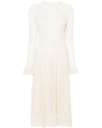 Zimmermann August Floral-lace Midi Dress - White