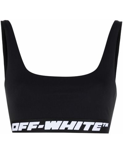 Off-White c/o Virgil Abloh Brassière de sport à bande logo - Noir