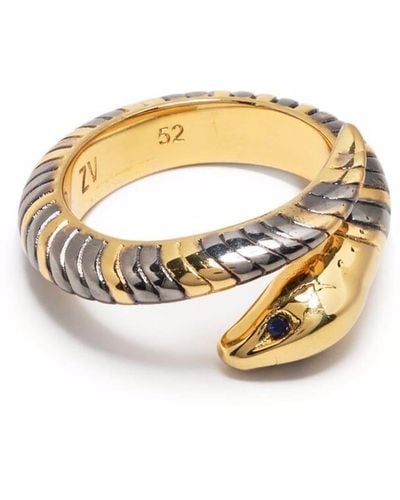 Zadig & Voltaire Ring Met Slang - Metallic