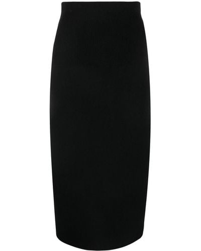 Victoria Beckham Jupe crayon en maille - Noir