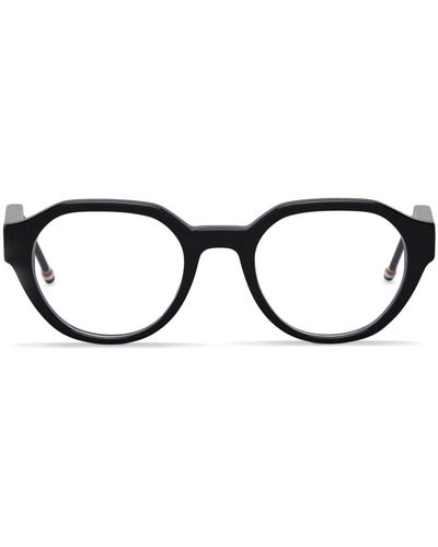 Thom Browne ラウンド眼鏡フレーム - ブラック