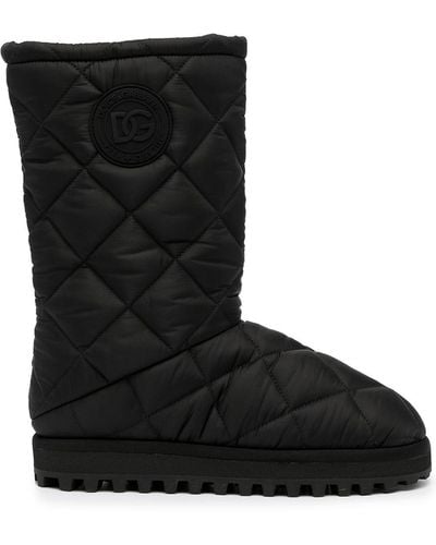 Dolce & Gabbana Botas de nieve acolchadas - Negro