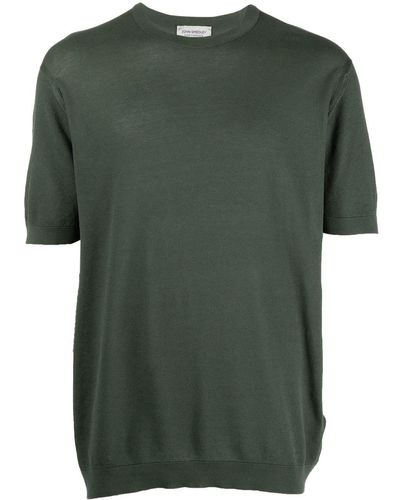 John Smedley Fine Knit T-shirt - Green