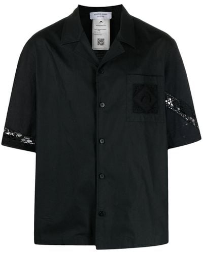 Marine Serre Overhemd Met Borduurwerk - Zwart