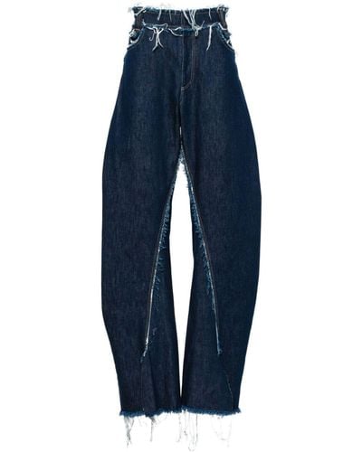 Bianca Saunders Ess Wide-leg Jeans - Blue