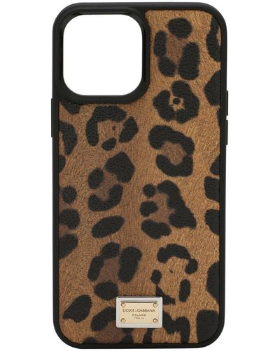 Dolce & Gabbana Leopard-print Iphone 13 Pro Max Case - Black