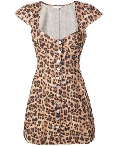Miaou Gigi Leopard-print Dress - Brown