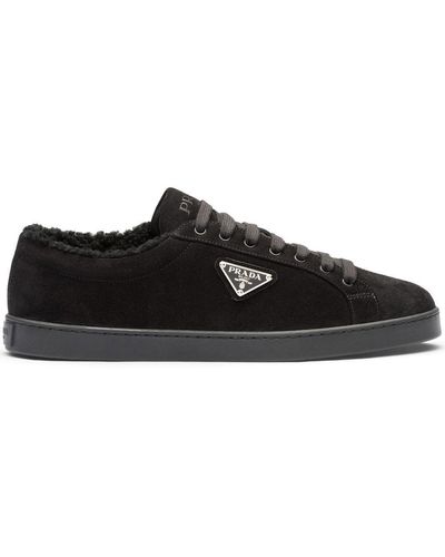 Prada Suede Low-top Trainers - Black